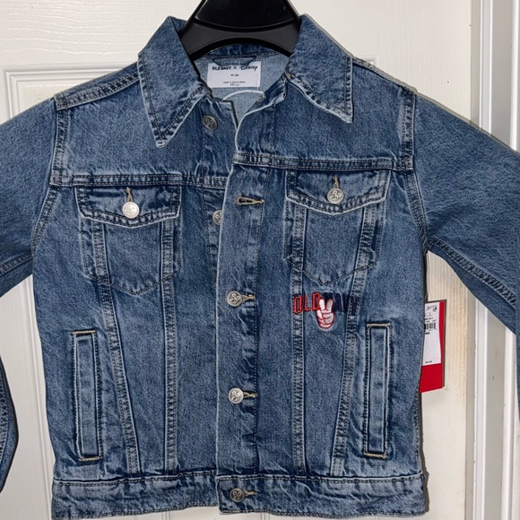 Old Navey; Disney -Mickey Embroidered Denim Jacket - Old Navy- Kids Size M NWT - Picture 2 of 7